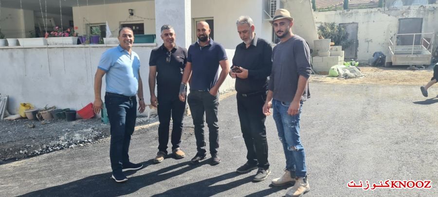 تعبيد شوارع بالحي الشمالي في كفرقرع